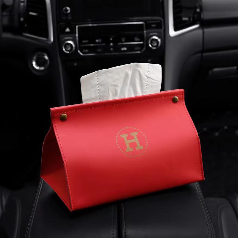 Nordic ins high-end explosion light luxury leather home pumping carton creative living room bedroom car Internet celebrity tissue box