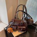2025 fashion easiest for match new arrivalretro boston pillow bag maillard shoulder large capacity armpit bag