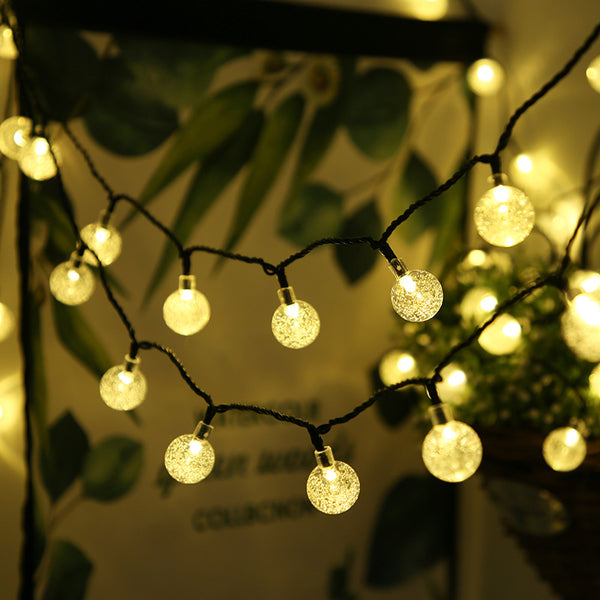 Bubble ball light string Crystal star courtyard viewing outdoor decoration atmosphere light  lantern solar light string