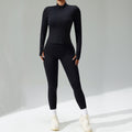 new women's tight-fitting yoga set - cardigan running sportswear set, quick-dry fitness outfit, three-piece set