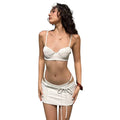European and american women's clothing  summer new sexy vacation two-piece set: camisole bandeau top and bodycon skirt set