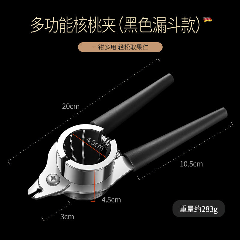 Stainless steel walnut clip household multi-function pliers clip hazelnut shell opener pecan clip nut clip tool