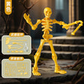 Multi-joint movable joint doll humanoid skeleton skeleton model diyassemble building block man toy small pendant