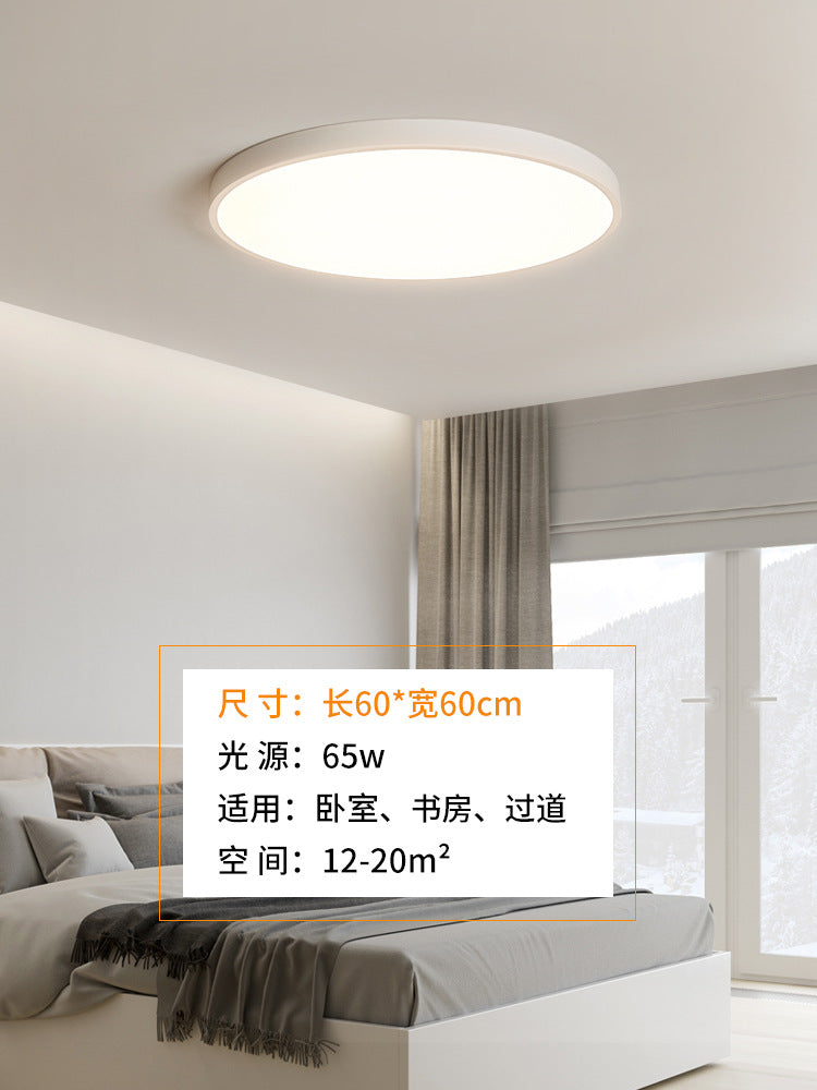 LED ultra-thin modern minimalist living room light round Zhongshan home improvement lighting room bedroom advanced ceiling light
