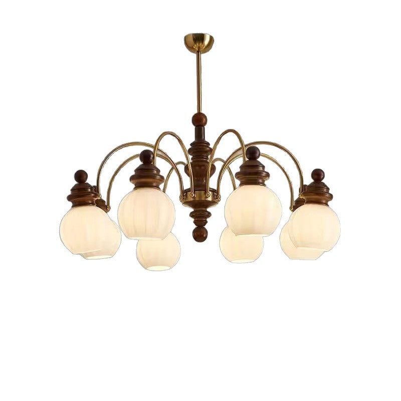 French antique high-end lamps Japanese retro pagoda bedroom dining room lighting American country living room chandelier