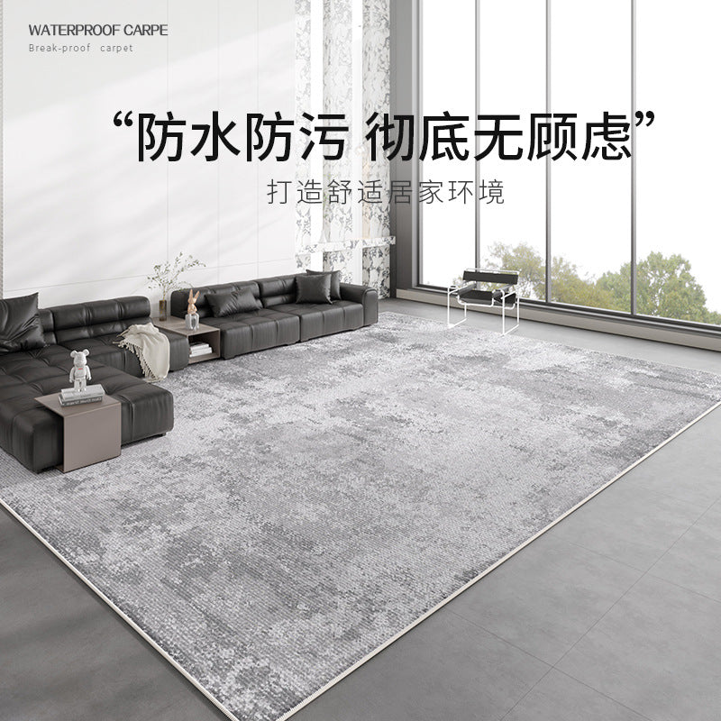 Carpet living room bedroom  new waterproof bedside no-wash and wipeable accessible luxuryclassy cream style coffee table floor mat