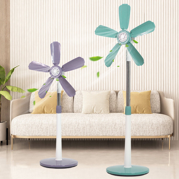 Small vertical floor fan, living room, dormitory, office without mesh cover, mini electric fan, household strong wind