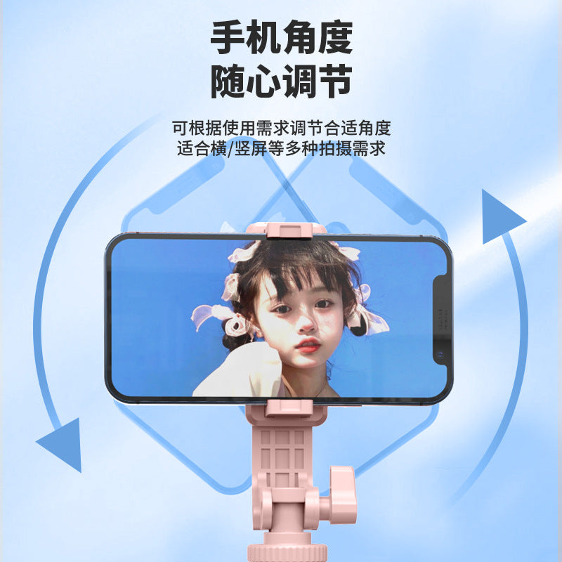 D09 mini phone selfie live streaming stand - foldable desktop tripod, portable influencer stabilizer with patented design