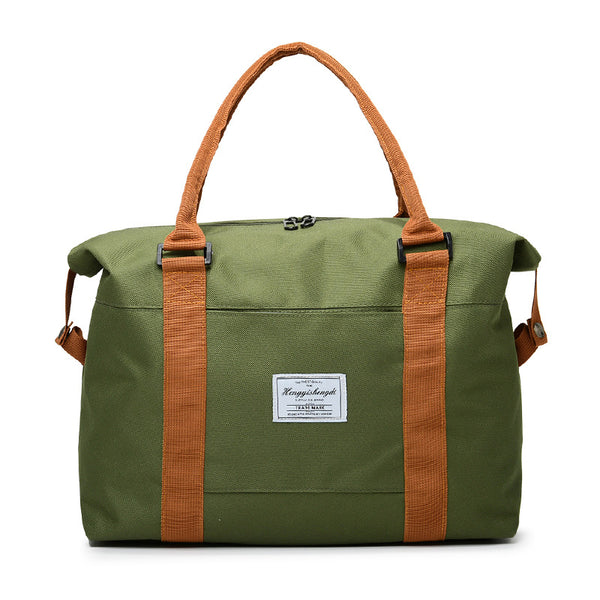 Spring Airlines Portable Boarding Bag Canvas Luggage Bag Free Check Hanging Rod Waterproof Large Capacity Short-haul Travel Bag