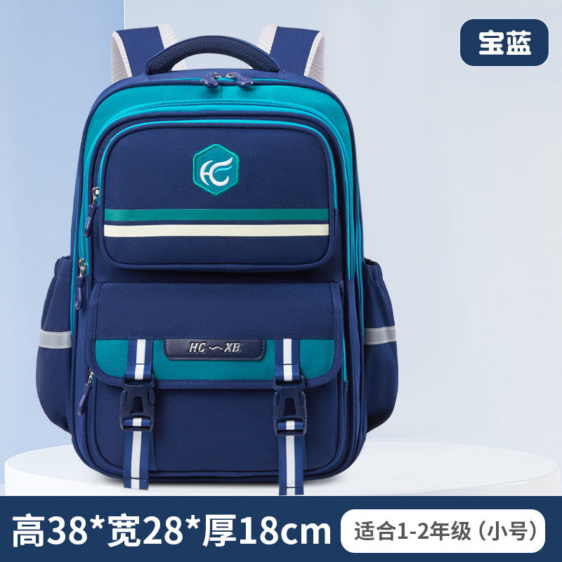 New british style elementary school backpack - large capacity, grades 1-6, boys & girls, lightweight, spine-protecting, wholesale