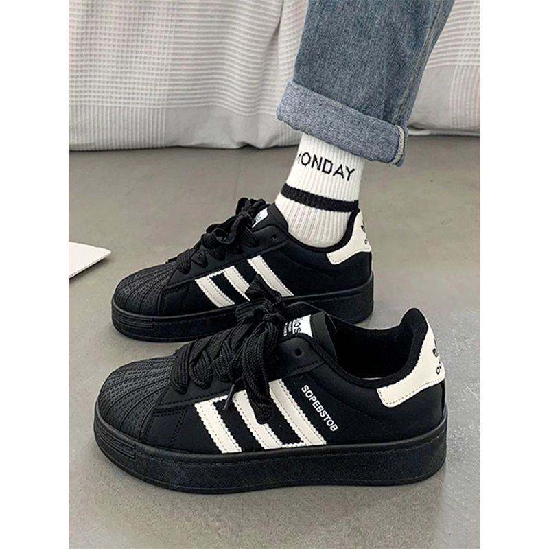 Girls' shell toe sneakers - new  spring/autumn collection - breathable, versatile casual sports shoes for students (sizes for mid-to-large children)