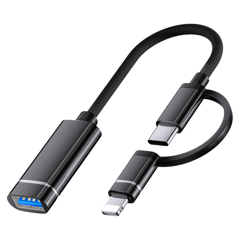 Cross-border otg adapter cable USB flash drive adapter for Apple Huawei otg multi-function Android Apple type-c