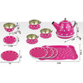 Tinplate tea set [portable gift box] 966-b9