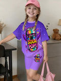 Witcher kpop short-sleeved shortssuit, spring and summerautumfashion girl short-sleeved shorts for going out