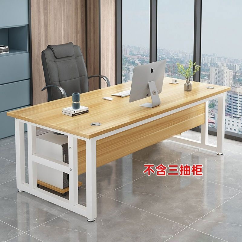 Office desk boss desk workstation executive manager computer desk desktop study writing wooden table