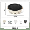 Outdoor camping style tea making by the stove zibo charcoal barbecue stove for home small multi-function smokeless barbecue grill heating stove
