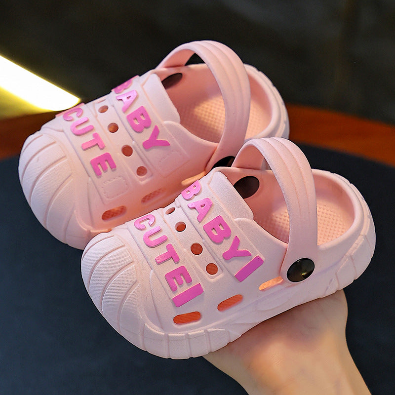 Kids' clogs: new summer styles for boys and girls - indoor anti-slip cartoon sandals, perfect for toddlers and young children, can be worn outdoors as beach sandals