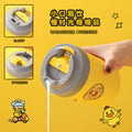 304 stainless steel yellow duck soup cup portable breakfast cup small lunch box bucket with cutlery insulated student lunch box gift
