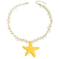 Wholesale seashell necklaces - european & american cross-border ocean-inspired jewelry - luxury, niche design, resin starfish autumn/winter necklaces
