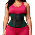 Export 13 steel frame glossy latex corset women's waist corset abdominal belt sports fitness corset body shaping garment