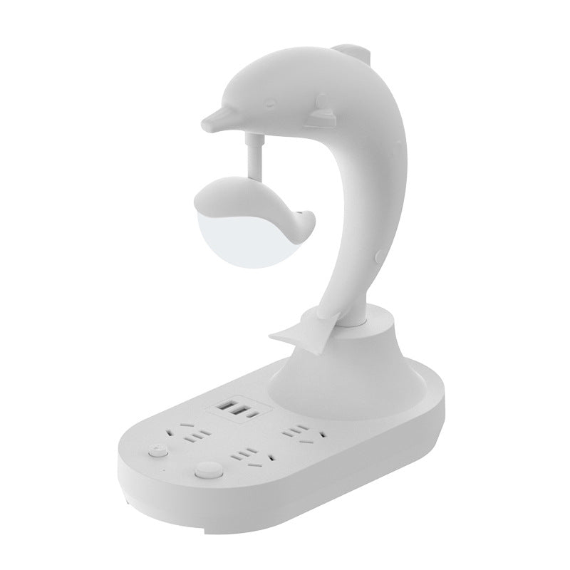 Multifunctional desk lamp - bedroom ambiance bedside lamp - student dorm led adjustable usb office socket smart electrician