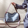 Printed large capacity tote bag for women, 2025 winter new arrival, premium quality, niche design, commuter shoulder & crossbody bag