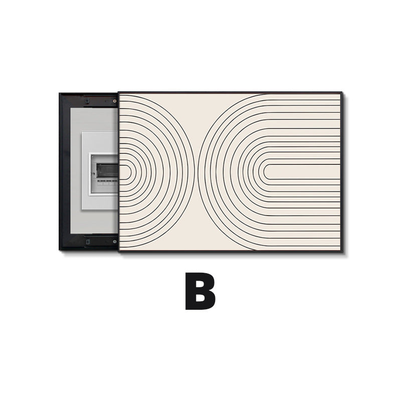 Light luxury meter box painting decorative painting distribution box strong electric box electric switch box modern simple non-punching switch