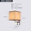 Custom hotel guest room aisle wall lamp - modern minimalist background wall bedroom bedside silver wall sconce