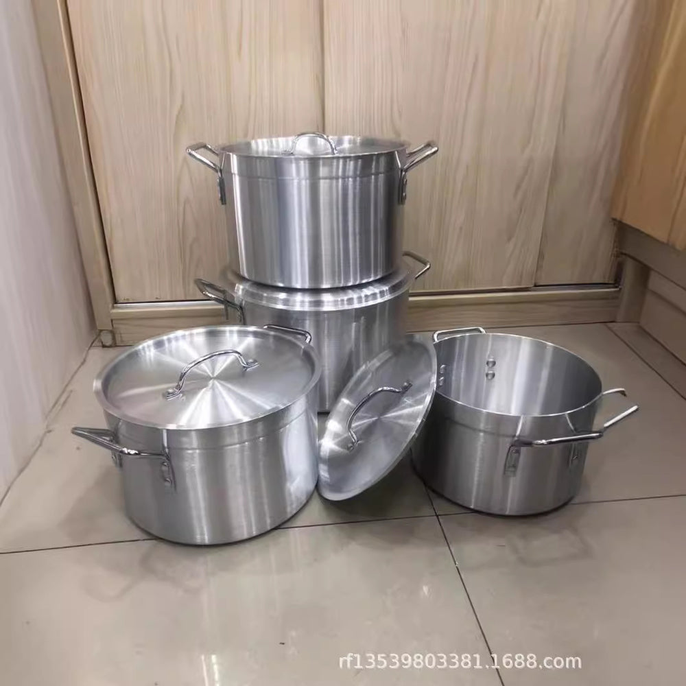 Exportaluminum pot 4pcs large and medium aluminum pot l 36cm, 40cm, 42cm, 45cm