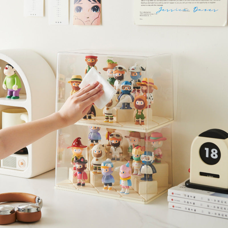 Blind box storage display stand Tide play animation new figure display box Children's Lego ornament Transparent dust-proof display