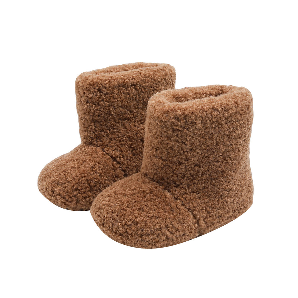 Girls' snow boots: new korean style for winter  - fuzzy, plush-lined, warm cotton shoes for little girls