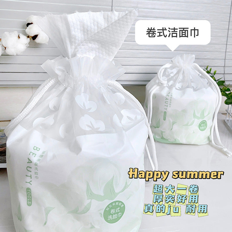 Snow mary disposable facial cleansing tissues - thickened roll, pearl dot texture, soft skin care beauty wipes - hot seller