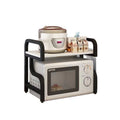 Microwave oven rack kitchen countertop organizer household storage shelf double layer oven shelf desktop spice rack