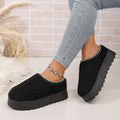 Wholesale women's plus size snow boots: new winter collection - fleece lined, extra thick, warm, platform, height increasing, furry cotton boots and shoes