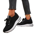 Autumnew arrivalcasualflatsflying mesh breathable flats wedge thick solecasual shoes exportplus size mesh shoes