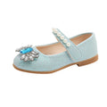 Girls' princess shoes - new spring/autumn  collection - kids' leather shoes with crystal butterfly flower detail - baby flats