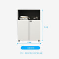 Saint-li filing cabinet - low profile, modern minimalist office storage cabinet with lockable combination lock for secure document storage
