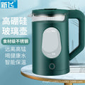 2.2l dark green glass pot