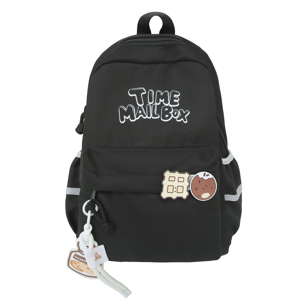 New Korean version contrasting color trend student schoolbag fashionable leisure commuting backpack large capacity versatile travel backpack