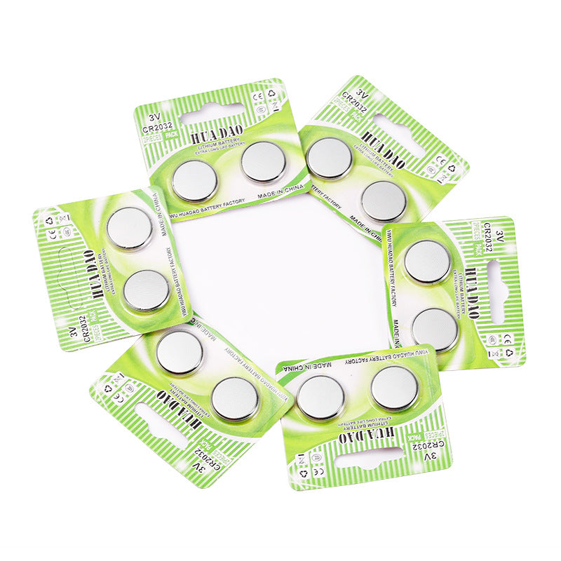 CR2032 lithium battery 2 pcs card button battery sixth generation silicone frog lamp toy lithium battery manufacturer wholesale