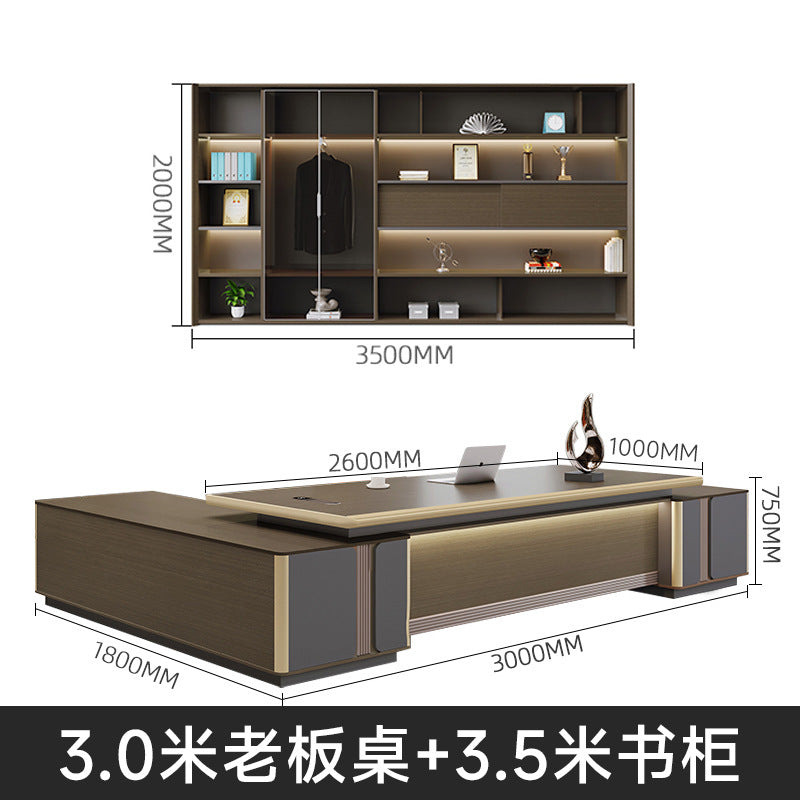 Executive desk set - premium, high-end office furniture for ceo, chairman, and senior management