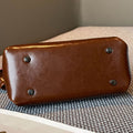 genuine leather women's bag crossbody bag fashioneasiest for match small bag cowhide shoulder bag girls classy sense oil wax leather bag
