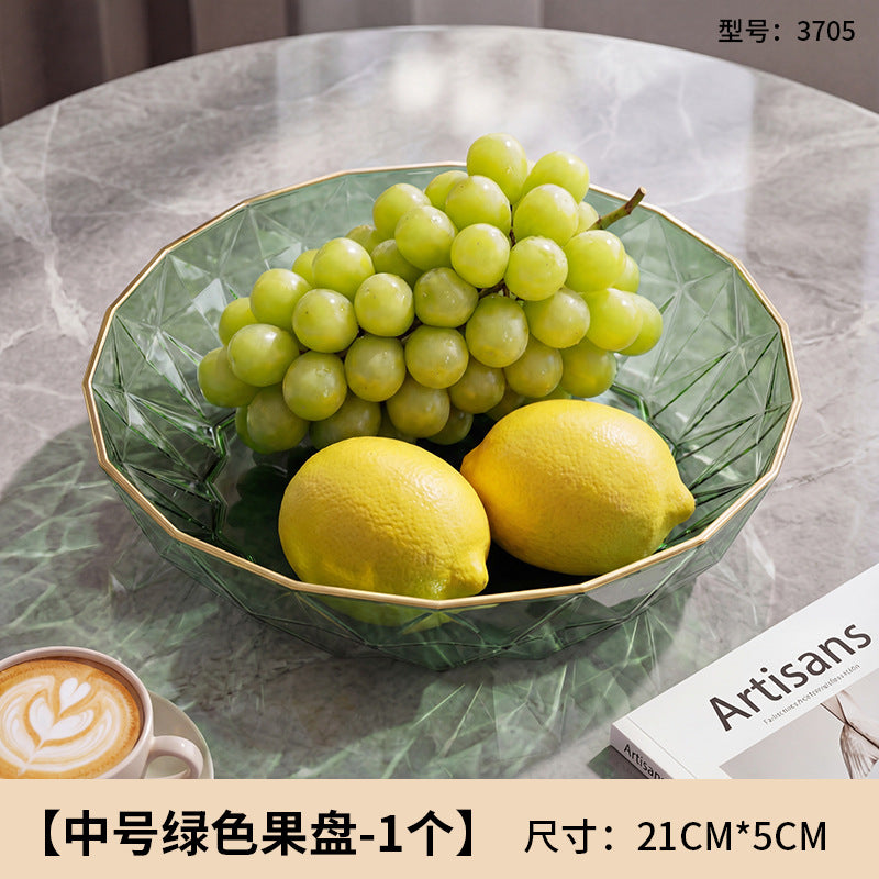For home plate small creative living room fruit plate accessible luxury good-looking coffee table snack plate melon seeds peanut candy plate