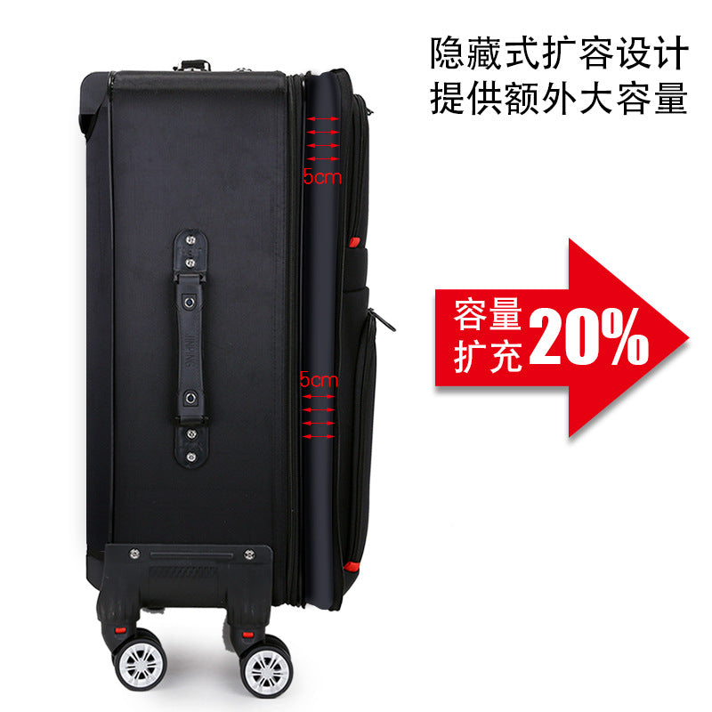 Processing custom large-capacity suitcase men's trolley case Oxford cloth universal wheel password suitcase children's leather luggage