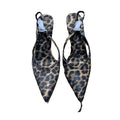 Za2024 autumn/winter new leopard print back strap high heel sandals - european & american style, everyday versatile women's sandals
