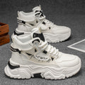 High-top men's shoes 2025new arrivalspring youthbootssportscasualwhite heightening dadeasiest for matchtrendy shoes