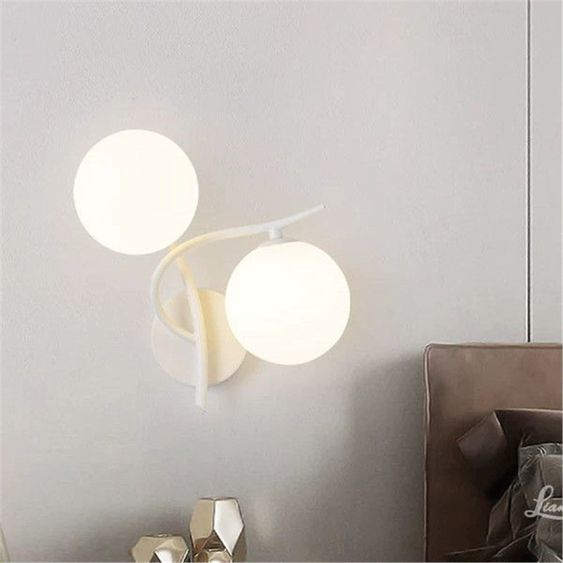 Artistic bedside wall lamp staircase balcony led wall sconce bedroom bedside light double head living room aisle room wall light
