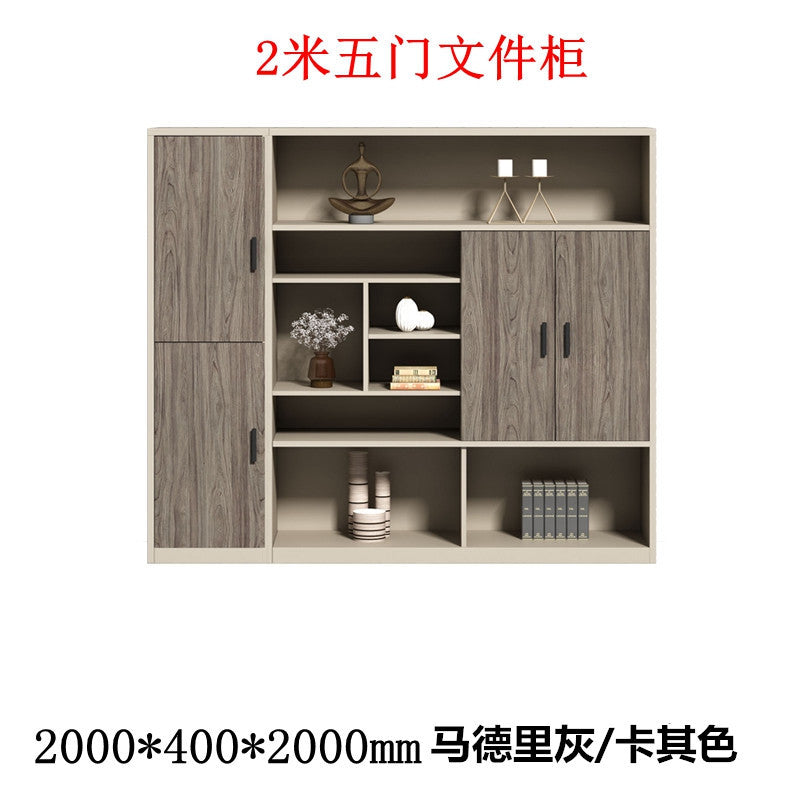 Boss table bookcase casual storage storage cabinet furniture office background file cabinet information cabinet wooden floor cabinet