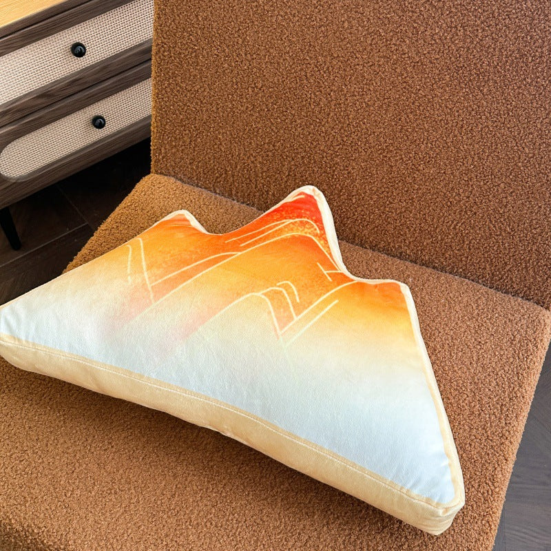 Trendy chinese style backrest pillow - large size sofa cushion, office lumbar support, chinese style lumbar pillow, college dorm bed headrest pillow
