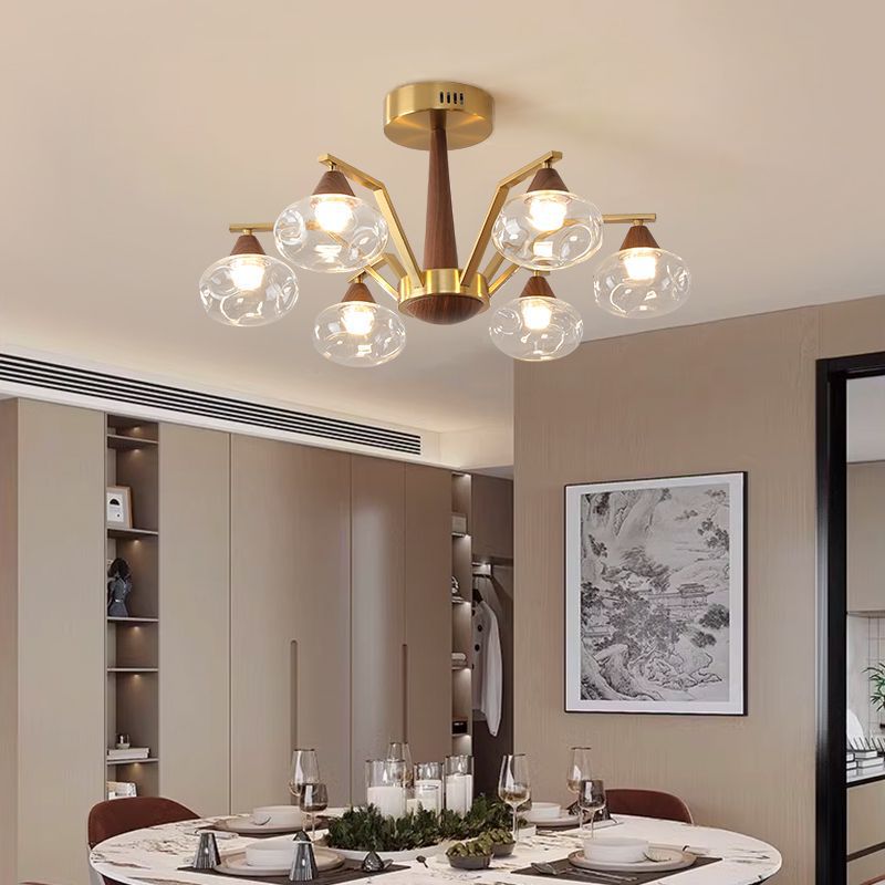 French medieval chandelier living room advanced sense creative bedroom dining room chandelier simple Zhongshan lamps lighting